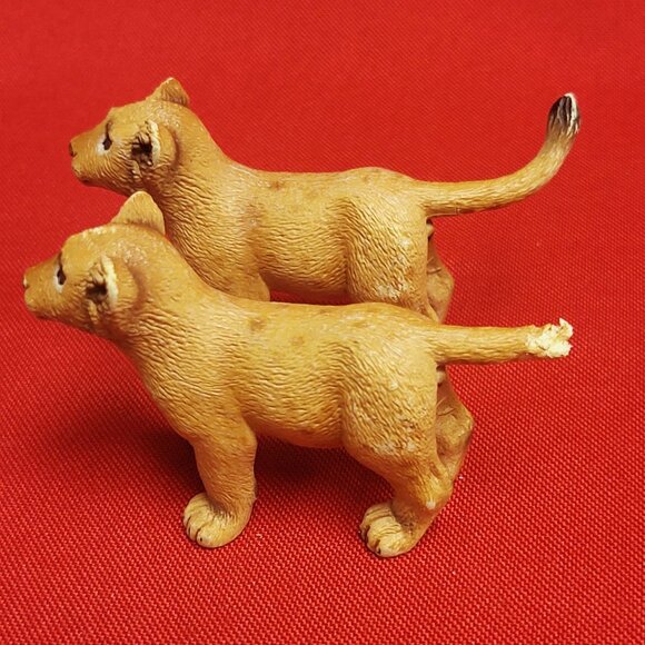 Set of Schleich Lion Figurines Lion Lioness Two Lion Cubs Wild Life Collection - Picture 10 of 12